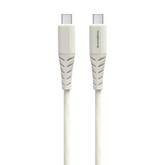 Ambrane Unbreakable 60W Fast Charging 1M Braided Type C to Type C Cable for Smartphones, Tablets, Laptops & Other Type C Devices, PD Technology, 480Mbps Data Sync (ACTT-11, Black)